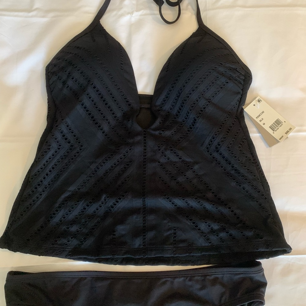 Two piece swimsuit black